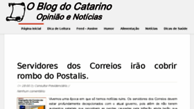 What Blogdocatarino.com website looked like in 2017 (6 years ago)