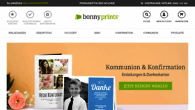 What Bonnyprints.ch website looked like in 2017 (6 years ago)