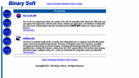 What Binary-soft.com website looked like in 2017 (6 years ago)
