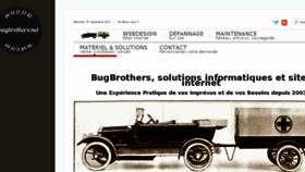 What Bugbrothers.net website looked like in 2017 (6 years ago)