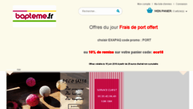 What Bapteme.fr website looked like in 2017 (6 years ago)