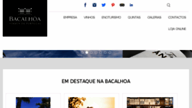 What Bacalhoa.com website looked like in 2017 (6 years ago)