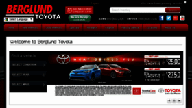 What Berglundtoyota.com website looked like in 2017 (6 years ago)