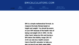 What Bmicalculators.com website looked like in 2017 (6 years ago)