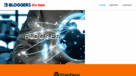 What Bloggers.com website looked like in 2017 (6 years ago)