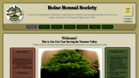 What Boisebonsai.com website looked like in 2017 (6 years ago)