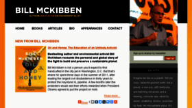What Billmckibben.com website looked like in 2017 (6 years ago)
