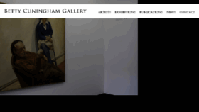 What Bettycuninghamgallery.com website looked like in 2017 (6 years ago)