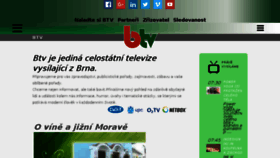 What B-tv.cz website looked like in 2017 (6 years ago)
