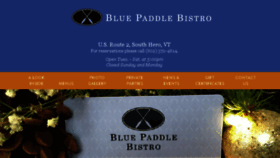 What Bluepaddlebistro.com website looked like in 2017 (6 years ago)