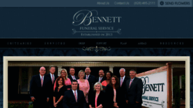 What Bennettfuneralservice.com website looked like in 2017 (6 years ago)