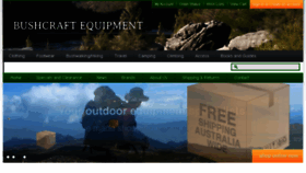 What Bushcraftequipment.com.au website looked like in 2017 (6 years ago)