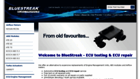 What Bluestreak.co.uk website looked like in 2017 (6 years ago)