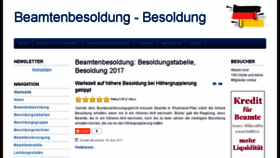 What Beamtenbesoldung.org website looked like in 2017 (6 years ago)