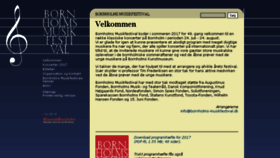 What Bornholms-musikfestival.dk website looked like in 2017 (6 years ago)