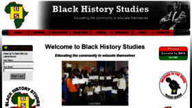 What Blackhistorystudies.com website looked like in 2017 (6 years ago)