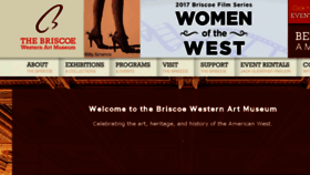 What Briscoemuseum.org website looked like in 2017 (6 years ago)