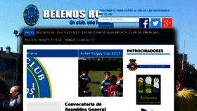 What Belenosrugby.com website looked like in 2017 (6 years ago)