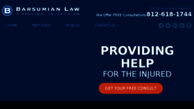 What Barsumianlaw.com website looked like in 2017 (6 years ago)