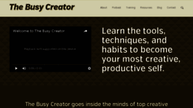 What Busycreator.com website looked like in 2017 (6 years ago)