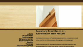 What Bestattung-ecker.at website looked like in 2017 (6 years ago)
