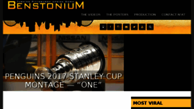 What Benstonium.com website looked like in 2017 (6 years ago)