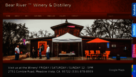 What Bearriverwinery.com website looked like in 2017 (6 years ago)