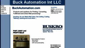 What Buckautomation.com website looked like in 2017 (6 years ago)