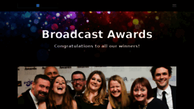 What Broadcastawards.co.uk website looked like in 2017 (6 years ago)