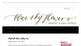 What Blueskyflowers.co.uk website looked like in 2017 (8 years ago)