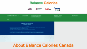 What Balancecalories.ca website looked like in 2017 (6 years ago)