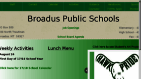 What Broadus.net website looked like in 2017 (6 years ago)