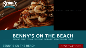 What Bennysonthebeach.com website looked like in 2017 (6 years ago)