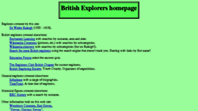 What Britishexplorers.com website looked like in 2017 (6 years ago)