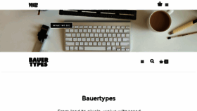 What Bauertypes.com website looked like in 2017 (6 years ago)