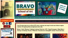 What Bravoschoolofart.com website looked like in 2017 (6 years ago)