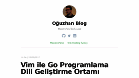 What Blog.oguzhan.info website looked like in 2017 (6 years ago)