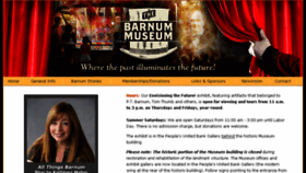 What Barnum-museum.org website looked like in 2017 (6 years ago)