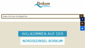 What Borkum.de website looked like in 2017 (6 years ago)