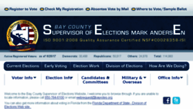 What Bayvotes.org website looked like in 2017 (6 years ago)