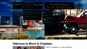 What Blochchapleau.com website looked like in 2017 (6 years ago)