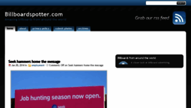 What Billboardspotter.com website looked like in 2017 (7 years ago)