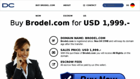 What Brodel.com website looked like in 2017 (6 years ago)