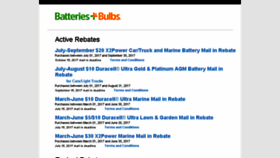 What Batteriesplusrebates.com website looked like in 2017 (6 years ago)