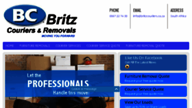 What Britzcouriersremovals.co.za website looked like in 2017 (6 years ago)