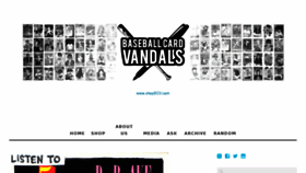What Baseballcardvandals.com website looked like in 2017 (6 years ago)