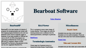 What Bearboat.net website looked like in 2017 (9 years ago)