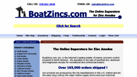 What Boatzincs.com website looked like in 2017 (8 years ago)