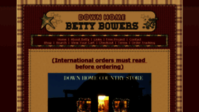 What Bettybowersdownhome.com website looked like in 2017 (6 years ago)