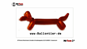 What Ballontier.de website looked like in 2017 (6 years ago)